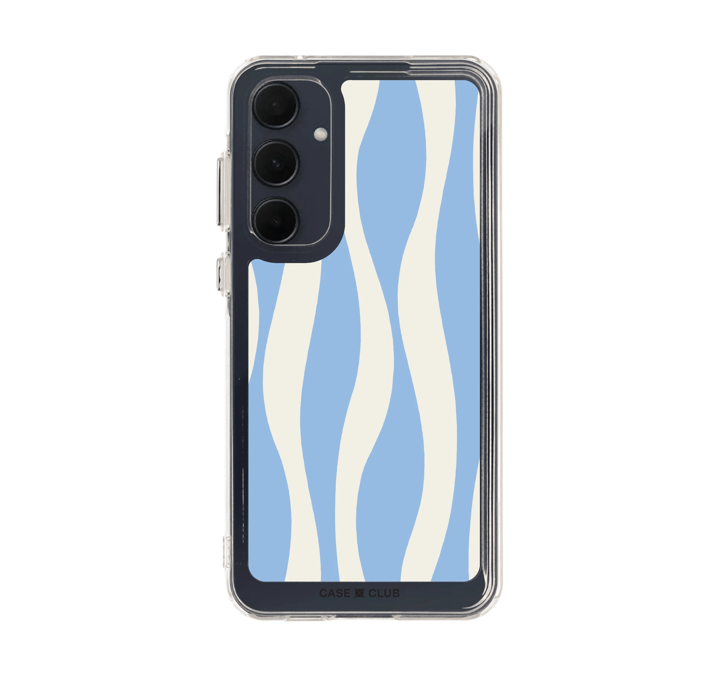 white & blue wavy pattern
